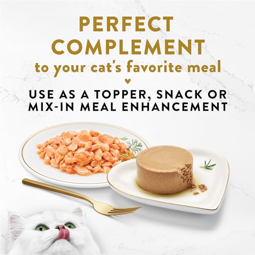 Purina fancy feast wild alaskan salmon appetizer grain free wet cat food topper 1.1 oz trays pack of 10