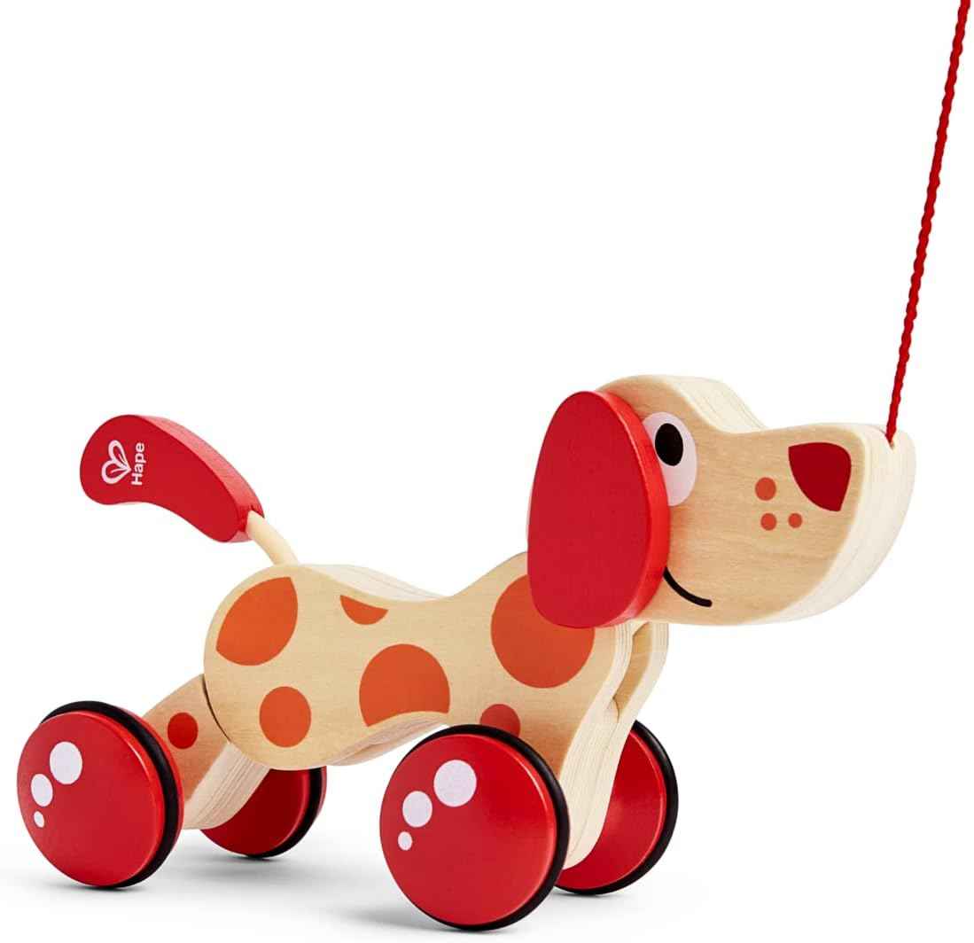 Hape Walk-A-Long Puppy Wooden Pull Toy