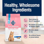 blue buffalo true solutions digestive care natural dry cat food for adult cats, chicken, 11-lb bag