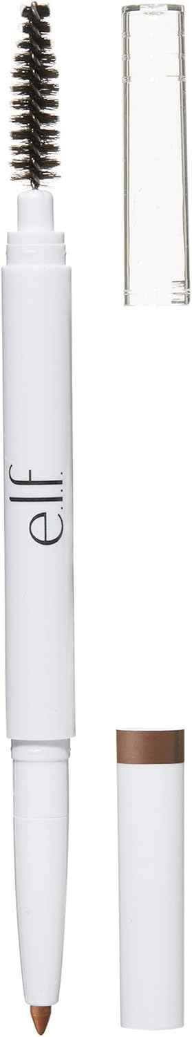 e.l.f. Instant Lift Brow Pencil, Dual-Sided, Precise, Fine Tip, Shapes, Defines, Fills Brows, Contours, Combs, Tames, Taupe, 0.006 Oz