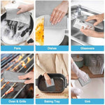 AIDEA Non Scratch Wire Dishcloth 24PK, Wire Dishwashing Rag for Wet and Dry, Washable Dish Rags No Odor, Cleaning Pads Steel Scrubber for Cookware, Sinks, Dishes, Stove Tops, 7"×8"