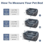 invenho rectangle washable orthopedic dog bed for small and large dogs with soft calming sleeping puppy bed durable pet cuddler
