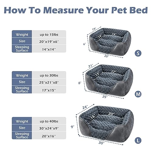 invenho rectangle washable orthopedic dog bed for small and large dogs with soft calming sleeping puppy bed durable pet cuddler