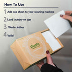 Sheets Laundry Club Liquidless Laundry Detergent Sheets, 100 Loads, Fresh Linen Scent, Eco-Friendly, Quick-Dissolving