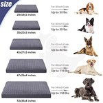 Rose velvet soft dog bed for medium dogs with waterproof and orthopedic features, 35 x 22 inch, gray