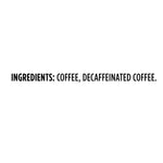 maxwell house half caff original medium roast ground coffee, 25.6 oz canister, smooth and rich, consistently great taste