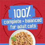 Purina Friskies Shreds with beef in gravy wet cat food, pack of 24, 5.5 oz cans