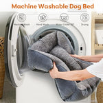 dog bed for small dogs washable super soft durable grey 20x19x6inch