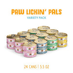 weruva classic cat food variety pack, 24 x 5.5oz cans, grain-free, gluten-free