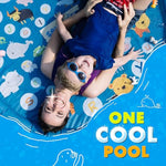 60-inch SplashEZ 3-in-1 kiddie pool and sprinkler for toddlers and babies, BPA-free water play mat for outdoor learning