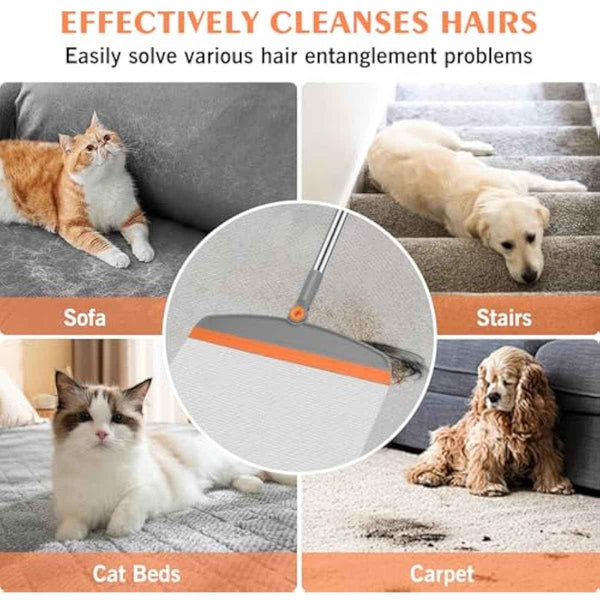 Multifunction Magic Broom, 54 Inch Adjustable Long Handle Silicone Floor Squeegee Broom