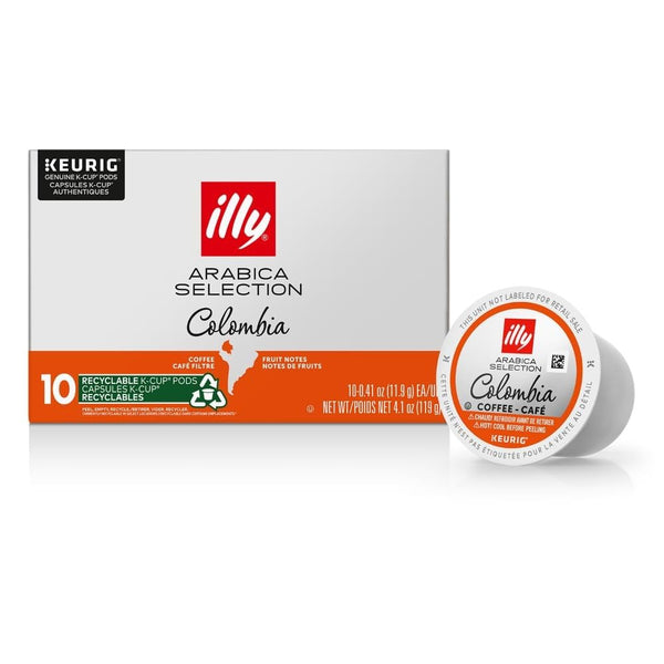 Illy Forte K Cup Coffee Pods, 10 Count, 100% Arabica Beans, Keurig Compatible