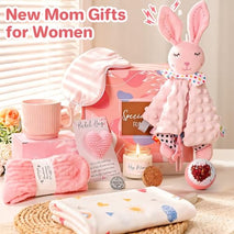 YHRJWN New Mom Gifts, 10 Pcs New Mom Care Package After Baby & After Birth, Postpartum Gifts for Mom, Pregnancy Gift for Expecting Mom, First Time Mothers Day Birthday Gift Set