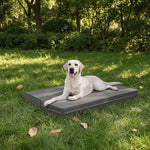 Vonabem Large Waterproof Dog Bed with Removable Cover and Orthopedic Foam, 42 inch Grey, XL Crate Pad