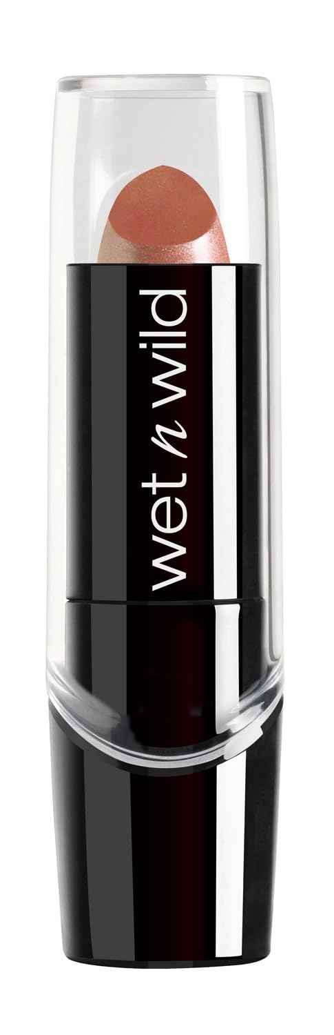 wet n wild Silk Finish Lipstick, Hydrating Rich Buildable Lip Color, Formulated with Vitamins A,E, & Macadamia for Ultimate Hydration, Cruelty-Free & Vegan - Cherry Frost