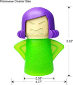Angry Mama Microwave Oven Steam Cleaner, Angry Mom Microwave Cleaner, Just Add Vinegar and Water, Cut Cleaning Time by Half (Green)