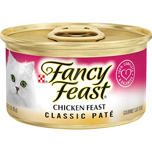 fancy feast chicken feast classic pate collection grain free wet cat food multi-pack