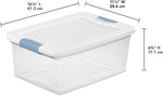 Sterilite 12-Pack Latching Box Storage Containers for Closet, Bathroom, and Office