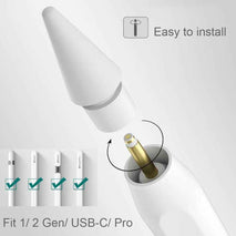 Replacement Tips for Apple Pencil 2nd Generation/ 1st Generation Tips, iPencil Nibs Accessories for iPad Pro Pencil 2/1 Gen(4 Pack)