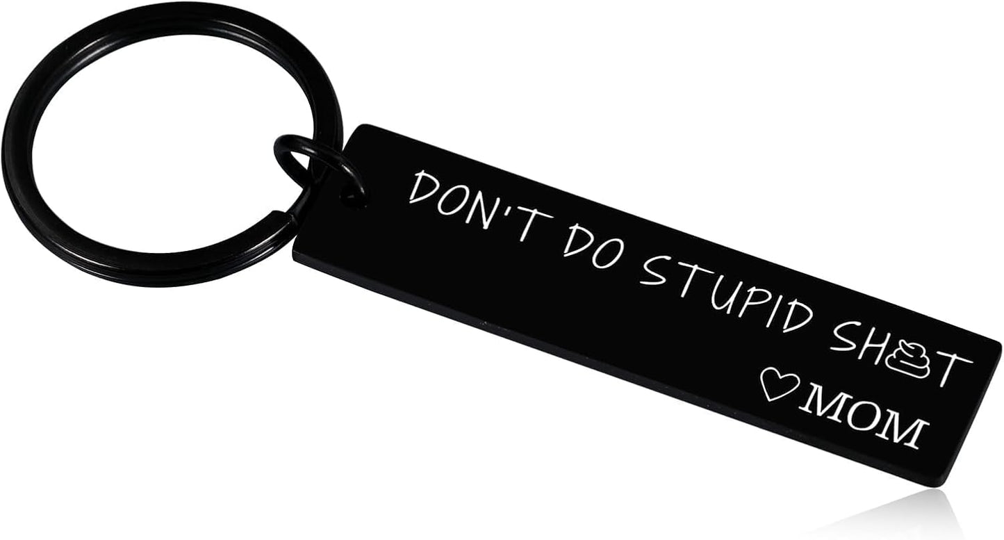 Don't Do Stupid ShitKeychain, Stocking Stuffers for Teen Boys 16-18, Valentines Graduation Gifts for Girls 16-18, Stupid Stuff, Boys Easter Basket Stuffers, New Job Gifts for Son Daughter