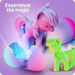 Dan&Darci Unicorn Hatching Surprise Eggs for Kids - 6 Pack - Grows 600% - Basket Stuffers - Easter Toys for Girls 3-8 - Birthday Gift - Party Favors for 3+ Year Old Girl - Gifts for Ages 3 4 5 6 7 8