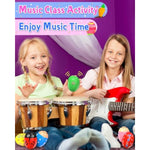 Wooden percussion shakers, 6-pack, prefilled Easter eggs with toys inside, Montessori toys for kids