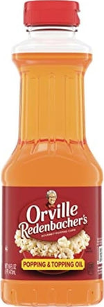 Orville Redenbacher's Popcorn Oil, Butter Flavor, 16 fl oz, Pack of 6