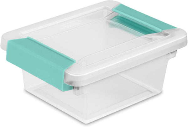 Sterilite 4-Pack Large Stackable Plastic Storage Bins with Latching Lids