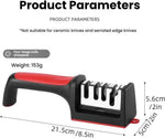 4-in-1 professional kitchen knife sharpener with tungsten steel and ceramic slots