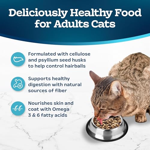 Blue Buffalo Tastefuls Adult Cat Food, Hairball Control, Chicken & Brown Rice Recipe, 7-lb Bag