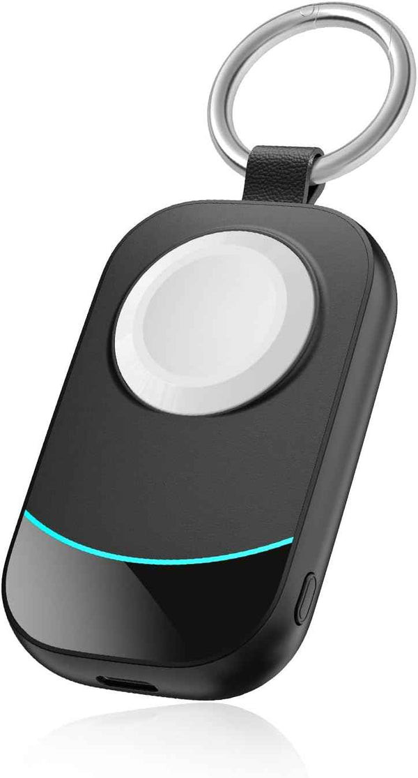 2500mAh apple watch portable charger with magnetic fast charging and compact keychain design
