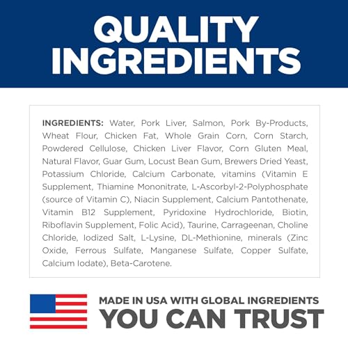 Hills Science Diet Adult 1-6 Premium Nutrition Wet Cat Food Salmon Minced 5.5 oz Can Case of 24