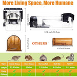 Humane Mouse Traps, 12 inches Enlarged No Kill Rat Live Traps for Chipmunks, Reusable Catch and Release Mice, Pet and Children Friendly Mouse Trap That Work