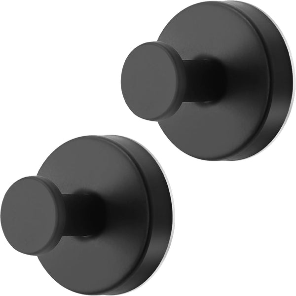 Stainless Steel Suction Cup Hooks for Bathroom, Kitchen, and Glass - 4-Piece No Drill Towel Hooks Set