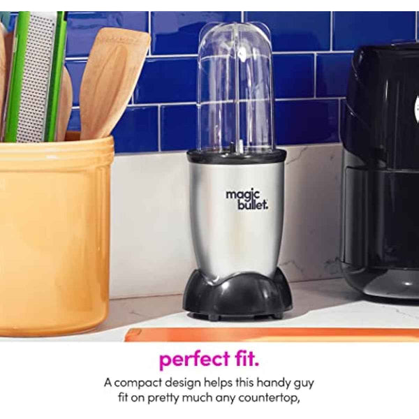 Magic Bullet Blender, Small, Silver, 11 Piece Set