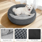 siwa mary small dog bed with attached blanket 23 inch washable anti-slip bottom calmer