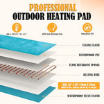 petnf waterproof outdoor heated cat bed mat for feral cats and dogs 20x16