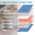 Pet Heating Pad for Indoor and Outdoor use with 6 Level Temperature Control and 5 Timer Functionality