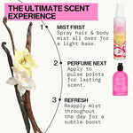 pacificas island vanilla 6oz hair and body mist, paraben-free, no alcohol, vegan and cruelty-free for women