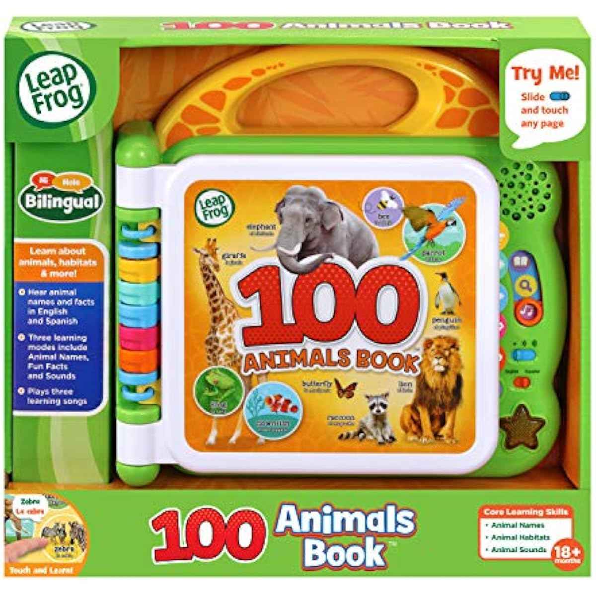 LeapFrog 100 Animals Book, Green