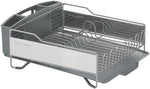 KitchenAid Large Capacity Full Size Dish Rack with Angled Drain Board and Removable Flatware Caddy