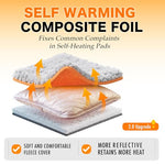 Upgraded Self Warming Cat Bed, Heated Cat Bed 2.0, 15"x19" Plush Pet Mat with Removable Cover
