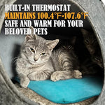petnf waterproof outdoor heated cat bed mat for feral cats and dogs 20x16