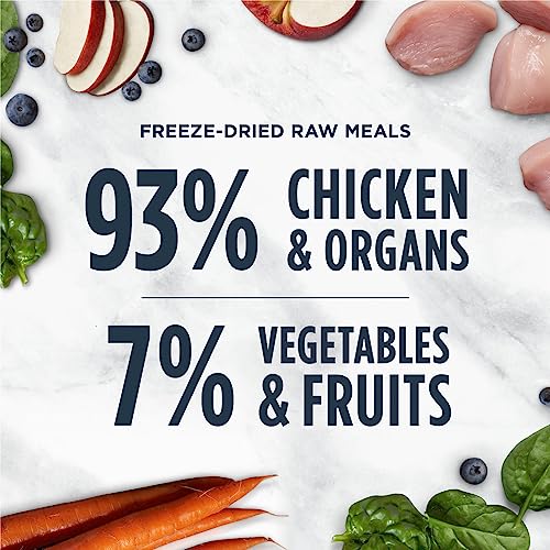Instinct raw freeze-dried chicken cat food, 25 oz bag, USA made, grain-free, 93% meat, non-GMO