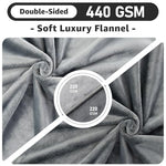 loobani reversible waterproof twin bed blanket 60x80 soft flannel pet couch protector grey