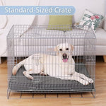 Vonabem Large Waterproof Dog Bed with Removable Cover and Orthopedic Foam, 42 inch Grey, XL Crate Pad
