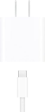 Apple 20W compact USB-C power adapter for iPhone iPad AirPods fast charging