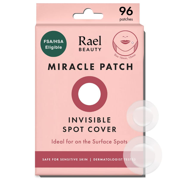 rael pimple patches, hydrocolloid acne spot cover, 2 sizes, korean skin care