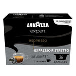 Lavazza Expert Espresso Ristretto Capsules, 36 Count, Extra Dark Roast, Arabica and Robusta Blend