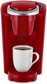 Compact single-serve K-Cup pod coffee maker with 3 brew sizes and smart start feature